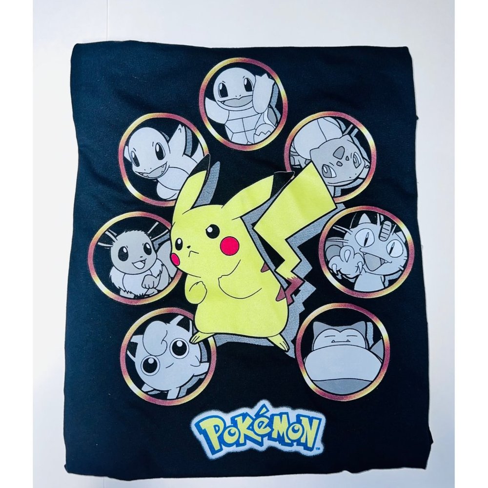 Black Pokémon Pikachu T-Shirt NWOT Men's Medium